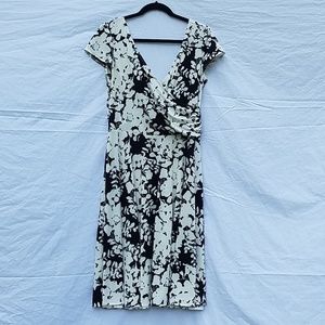 Maggy London Black and White Dress Size 14